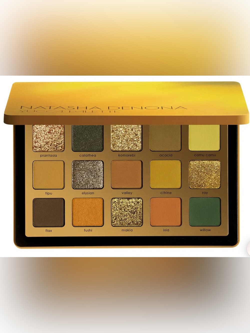 New Natasha Denona Yucca Warm Gold & Green Eyeshadow Palette